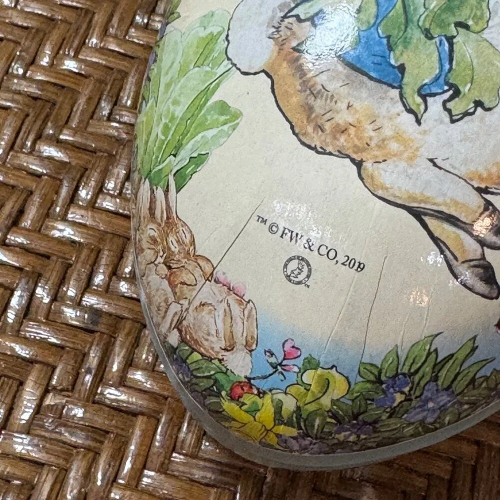 FW & Co Peter Rabbit Easter Egg  Paper Made In Germany 2019  9" X 8" - Picture 2 of 6